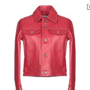 Claudie Pierlot moto studded Leather Jacket (New).